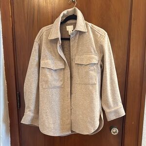 H&M Beige Button-Up Jacket